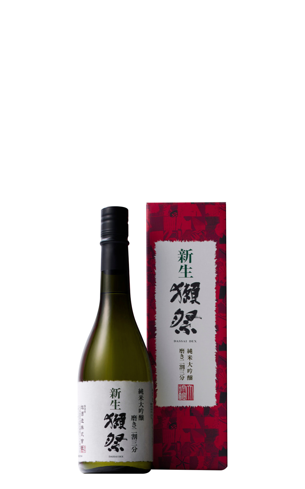 Asahi Shuzo 新生獺祭 純米大吟醸 磨き二割三分 山本寬齋設計紙盒 旭酒造 新生獺祭 23 純米大吟釀 山本寬齋設計紙盒