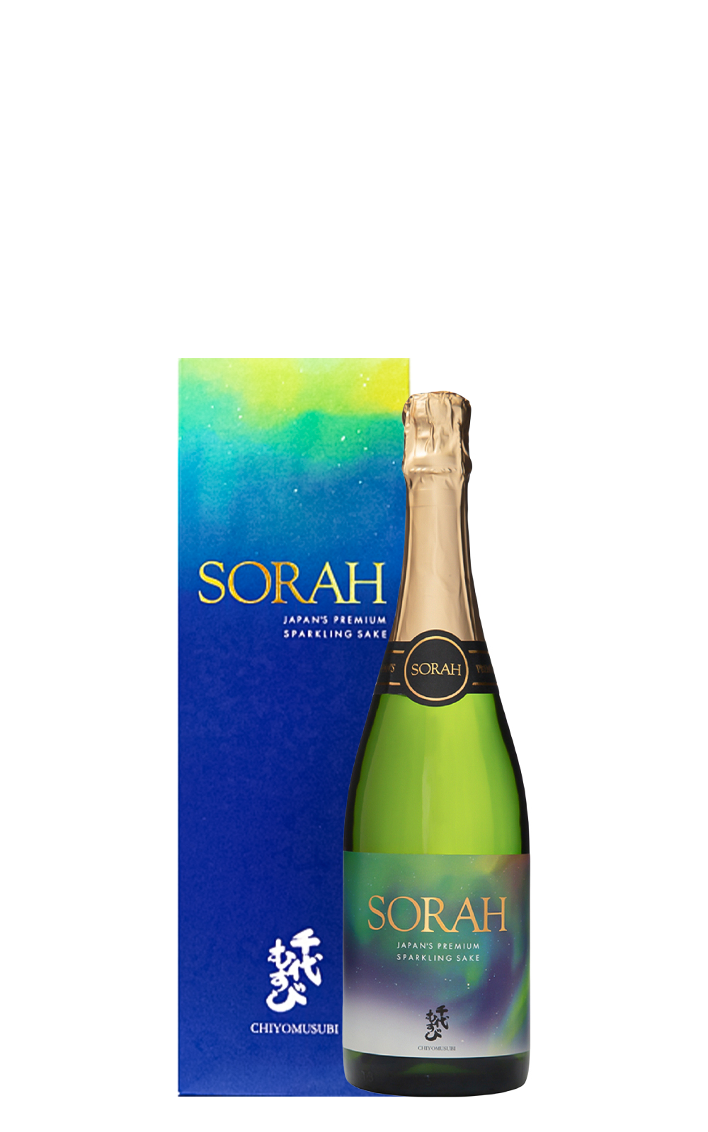 千代むすび酒造株式会社 Sorah Japan s Premium Sparkling Sake 精裝紙盒 千代結酒造 Sorah 夢幻極光 氣泡清酒 精裝紙盒