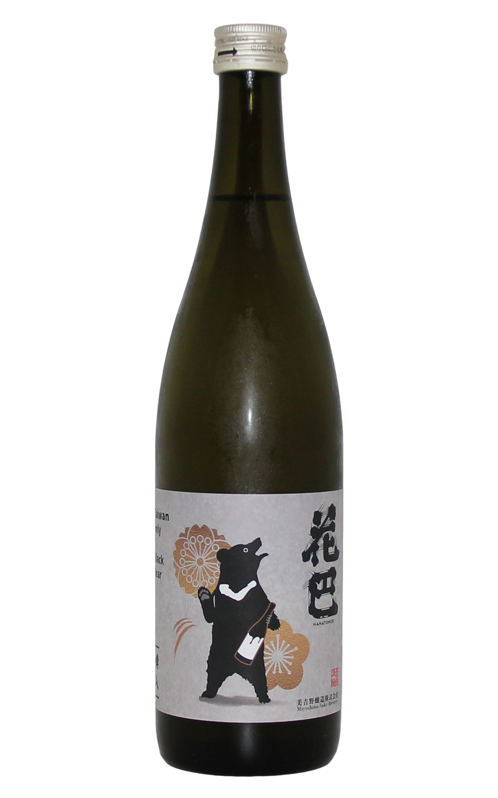 美吉野釀造株式會社 花巴 Black Bear 樽入 山廃 純米吟醸 美吉野釀造 花巴 台灣黑熊 樽入 山廢 純米吟釀