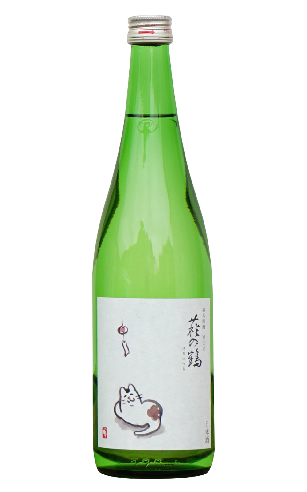 Hagino Shuzo Co Ltd 萩の鶴 純米吟醸 納涼貓 萩野酒造株式會社 萩之鶴 純米吟釀 納涼貓