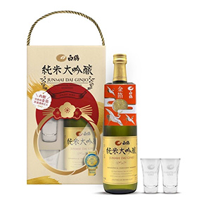 白鶴酒造株式会社-金箔 純米大吟醸（2024春節雙杯禮盒）
