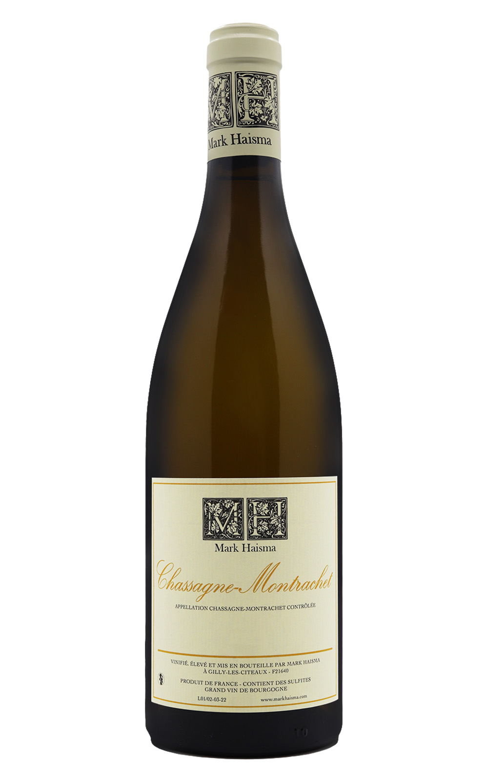 Mark Haisma ChaSSagne Montrachet Blanc 2020 馬克‧海司馬酒莊 夏山蒙哈榭白酒