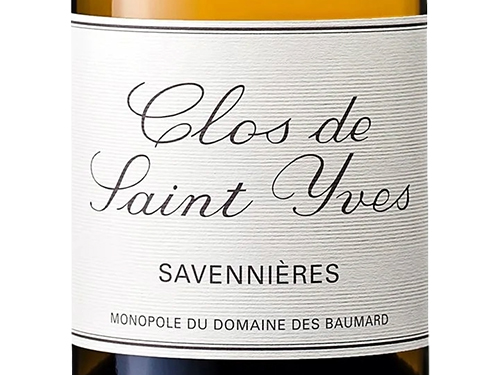 Domaine des Baumard-Savennières "Clos de Saint Yves"