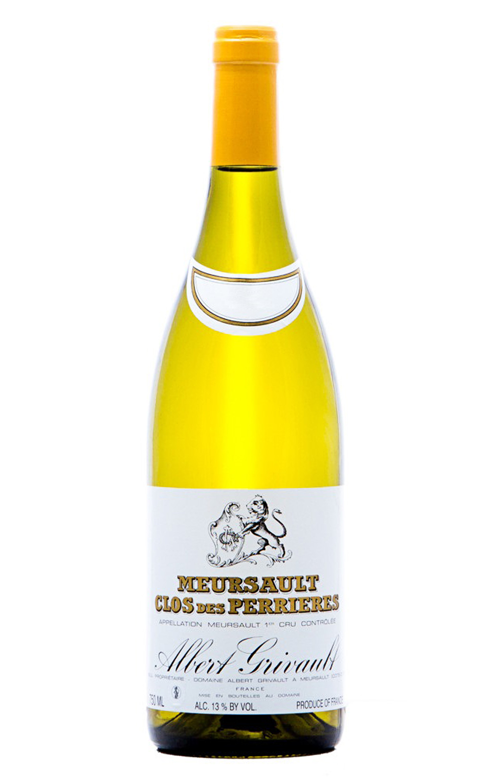 Domaine Albert Grivault Meursault 1er Cru Clos des Perrieres Blanc 2008 艾伯‧格禮弗酒莊 梅索 佩里耶園 一級園白酒