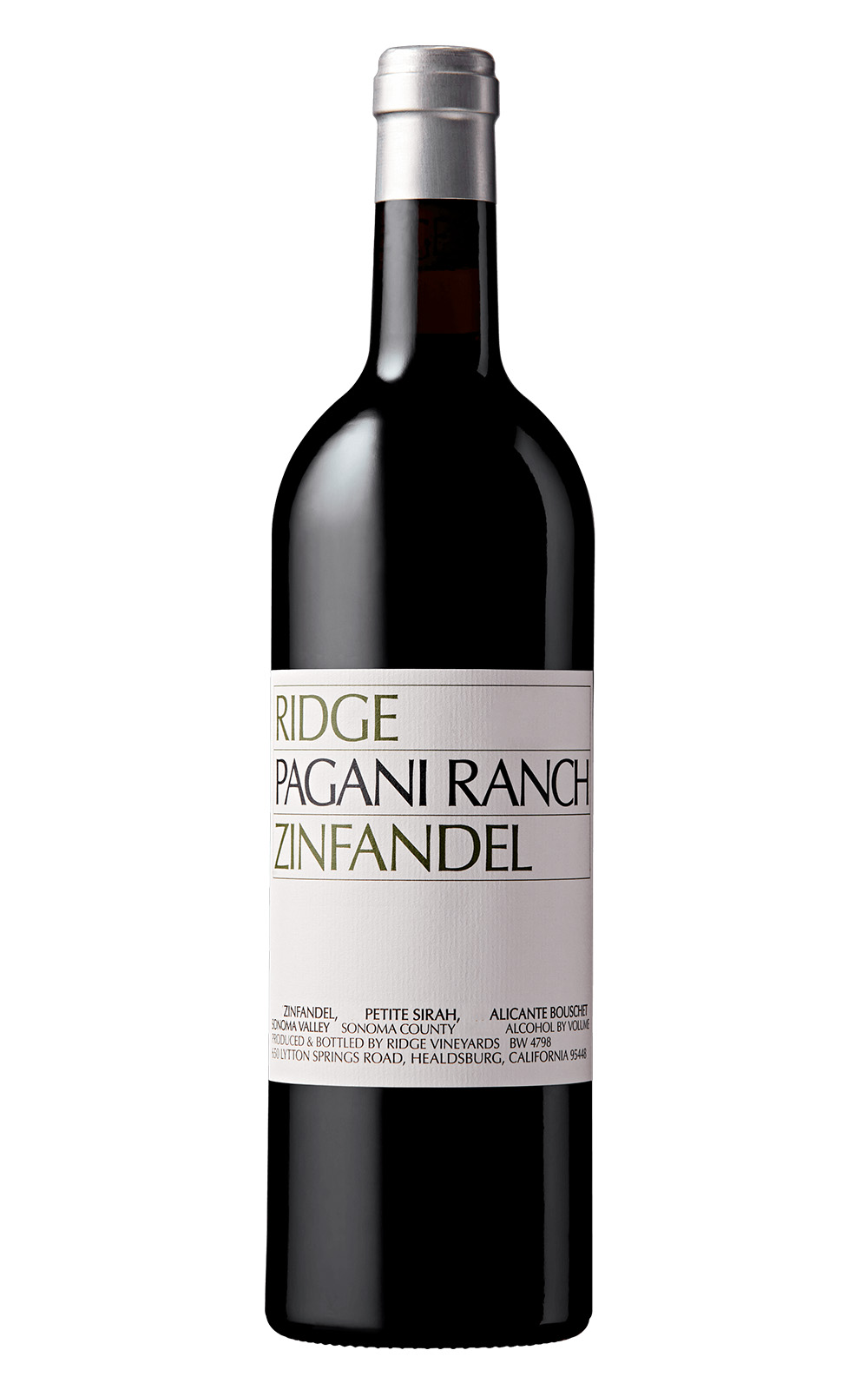 Ridge Estate Pagani Ranch Zinfandel 2021 瑞脊酒莊 普加尼莊園 金芬黛紅酒