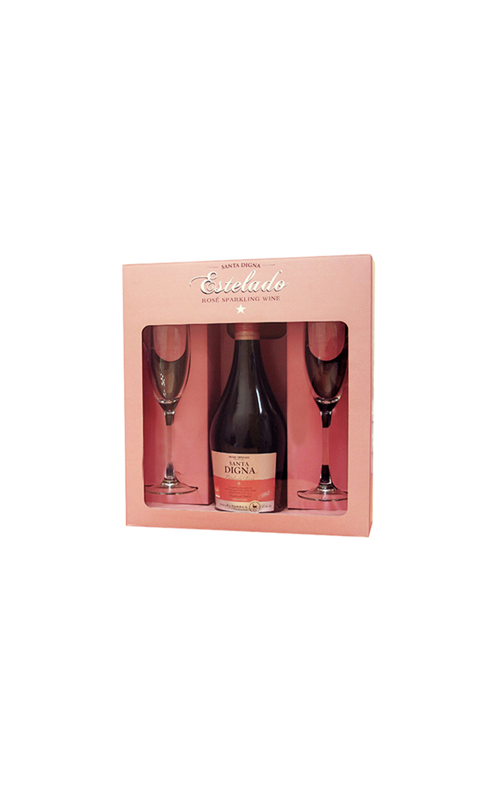Miguel Torres Chile Santa Digna Estelado Gift Set NV 多利士智利酒廠 聖迪娜星體驗粉紅氣泡酒雙杯組