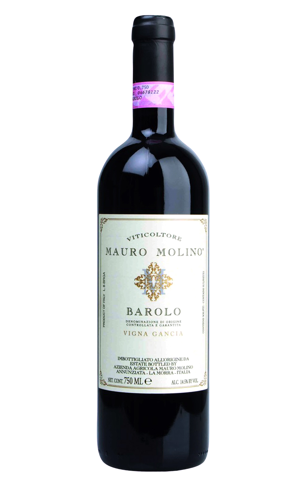 Mauro Molino Barolo Gancia DOCG 2007 摩利諾酒莊 巴羅洛琪亞紅酒