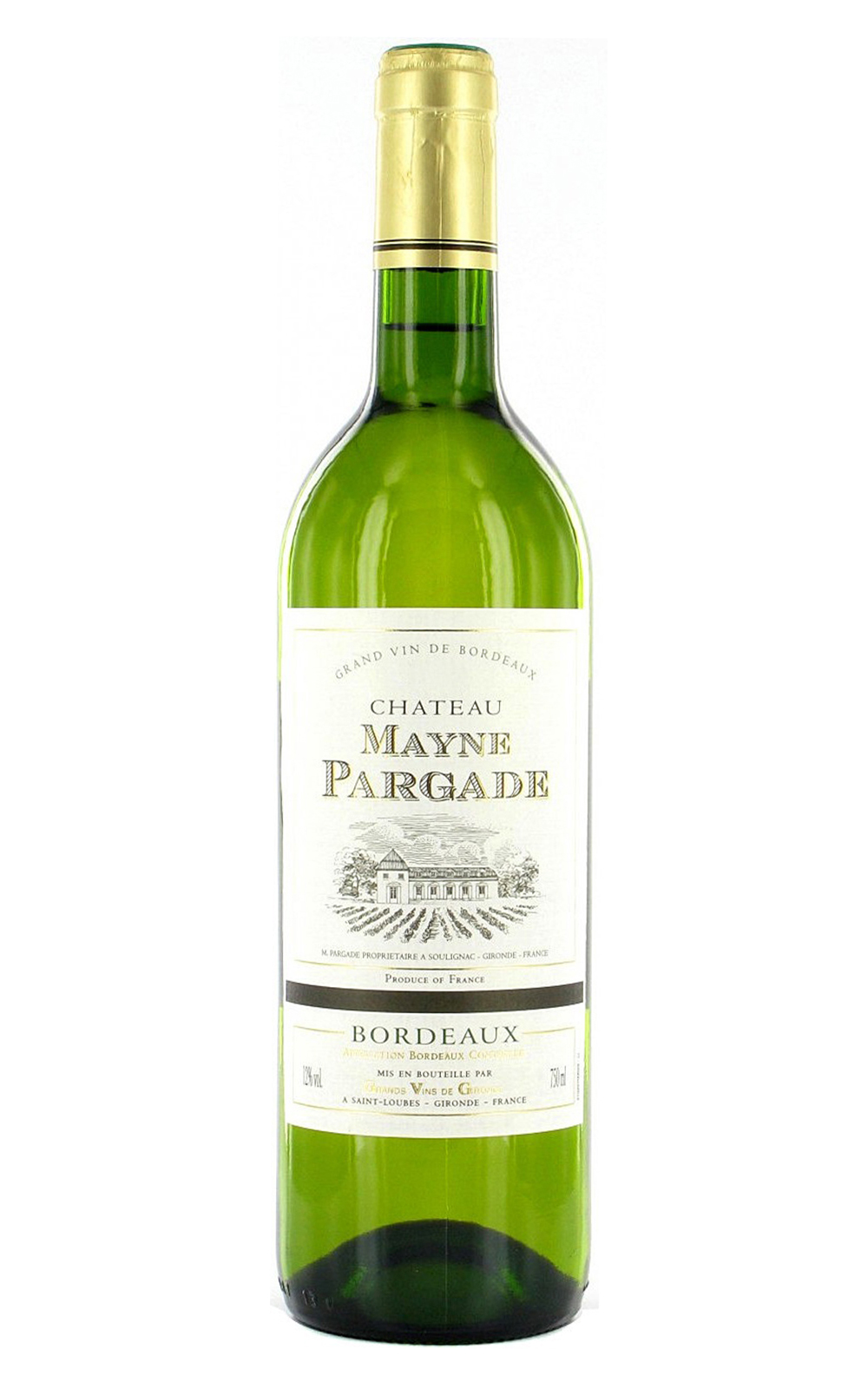 Grands Vins de Gironde Château Mayne Pargade Blanc 2013 帝露酒廠 美恩堡白酒