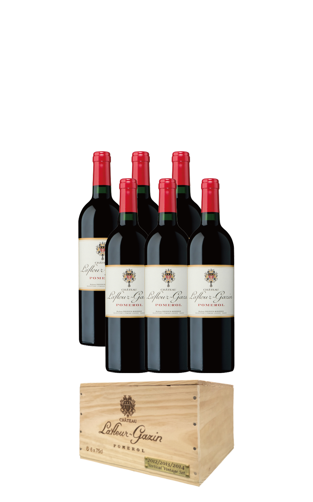Chateau Lafleur Gazin Château Lafleur Gazin Vertical Set 附木箱 750ml 6 NV 拉佛嘉興堡 拉佛嘉興一軍紅酒 垂直年份木箱套組 750ml 6
