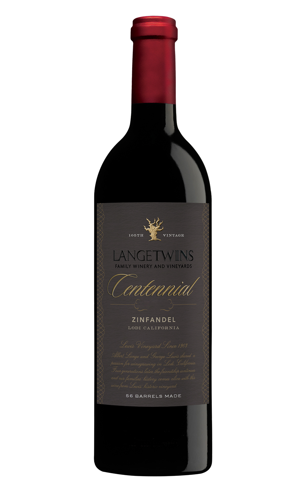 Lange Twins Centennial Zinfandel 2014 藍格雙胞胎酒莊 百年老藤 金芬黛紅酒