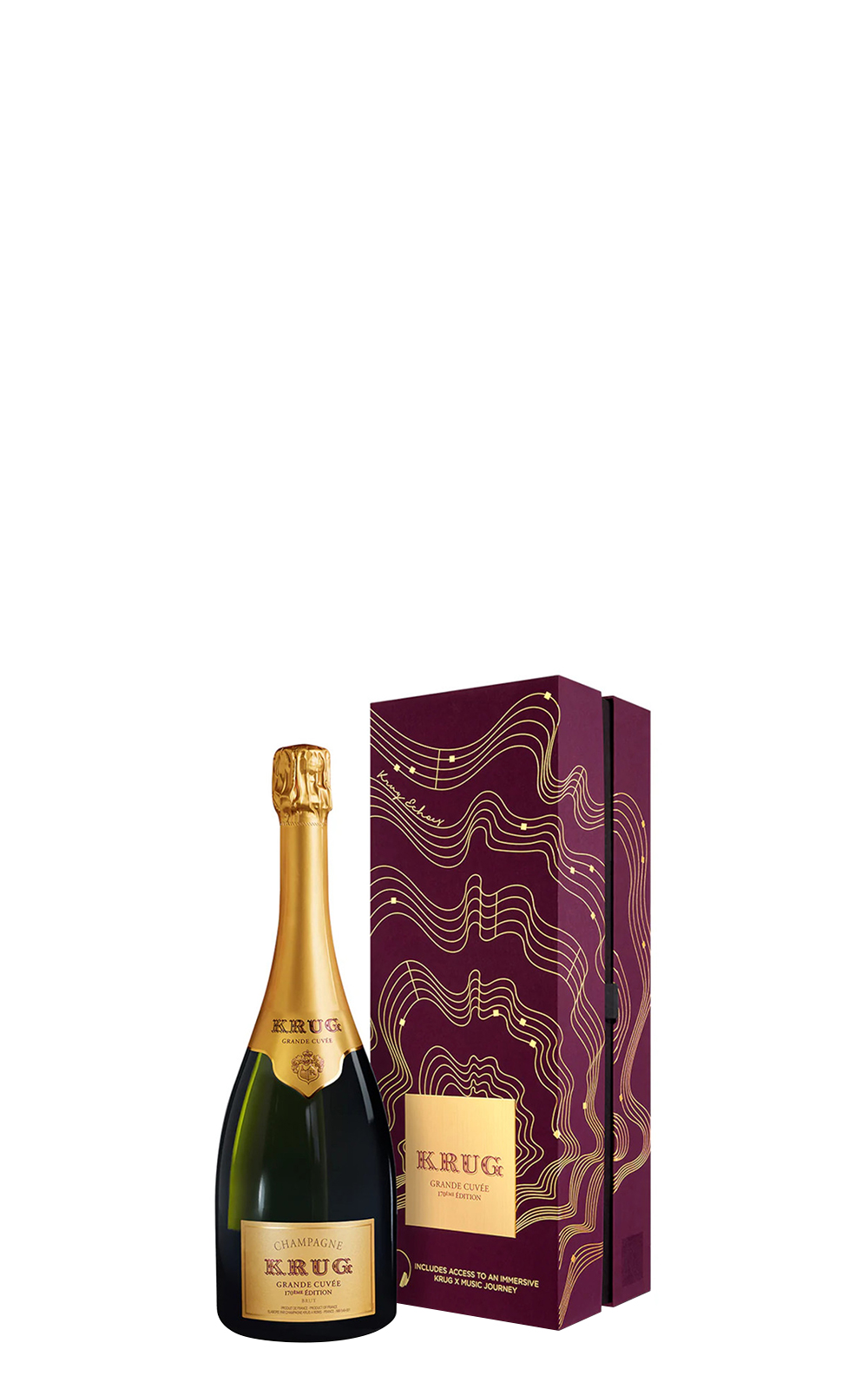 Krug Champagne Grande Cuvee 170eme Edition Brut Echoes Gift Box NV 庫克香檳 偉大經典 版本170 不甜香檳 樂曲限量禮盒