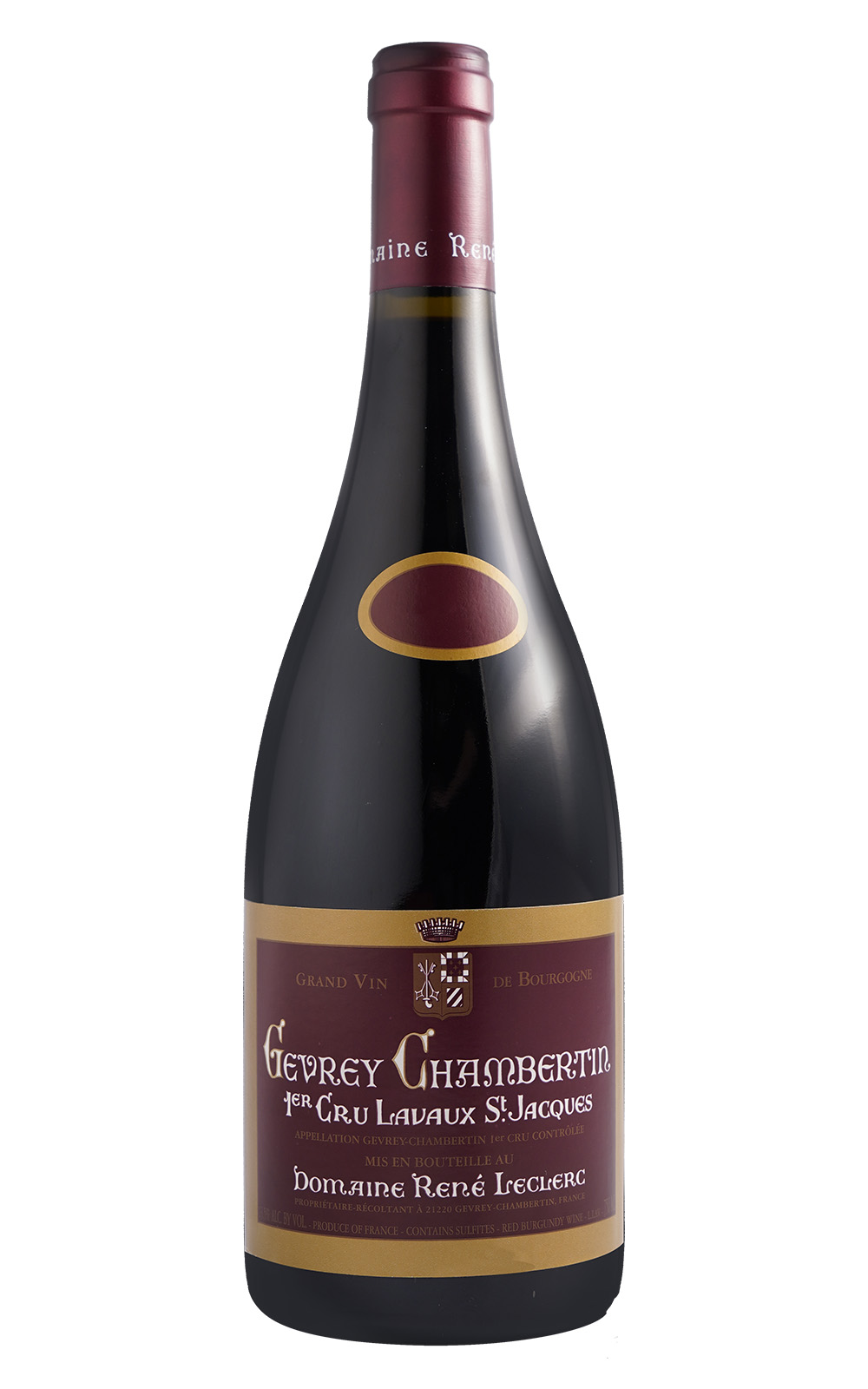 Domaine Rene Leclerc Gevrey Chambertin 1er Cru Lavaux St Jacques 2018 雷內勒克拉爾克酒莊 哲維瑞香貝丹 拉沃 聖賈克 一級園紅酒