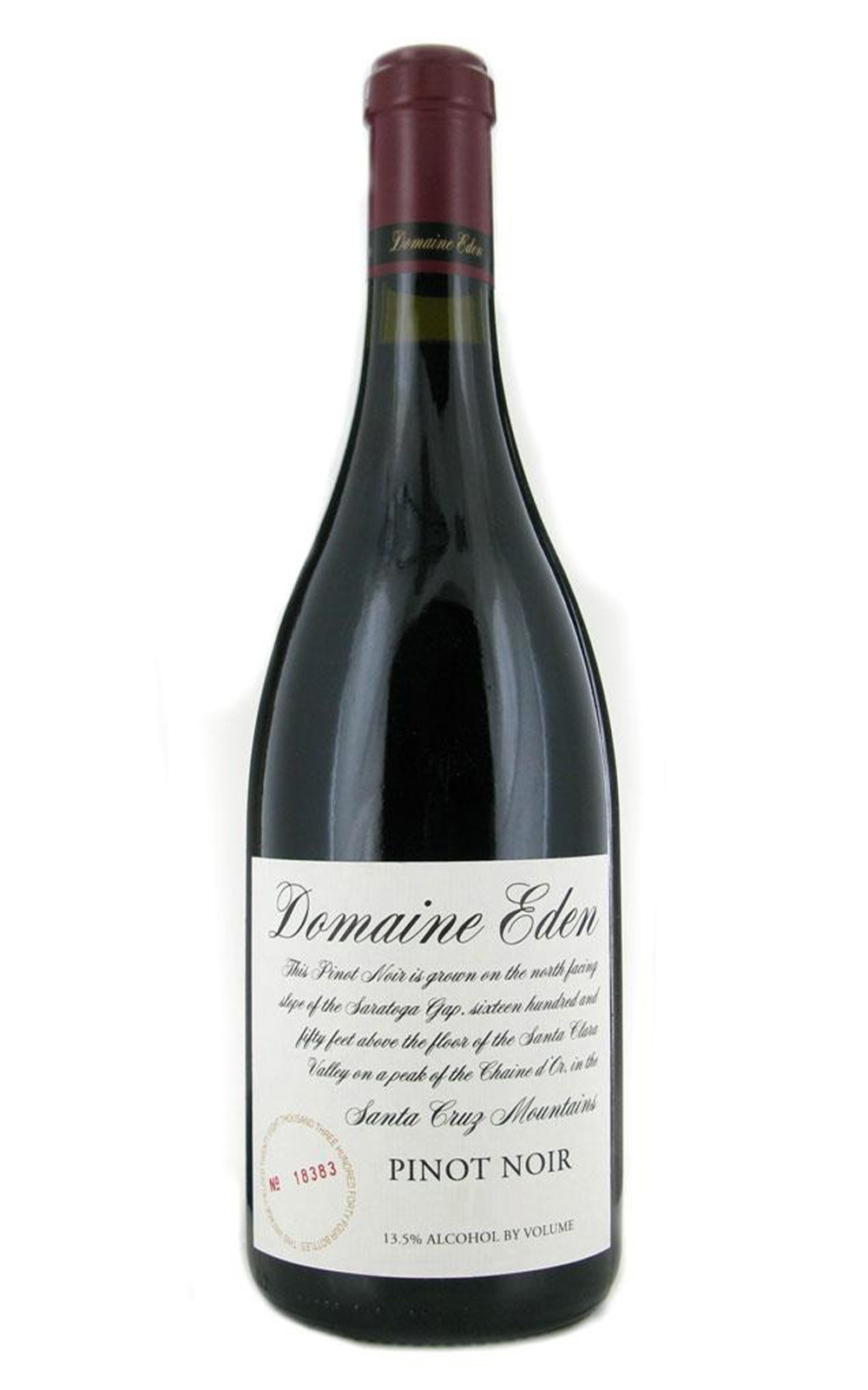 Mount Eden Vineyards Domaine Eden Pinot Noir 2016 伊登山酒莊 伊登莊園黑皮諾紅酒
