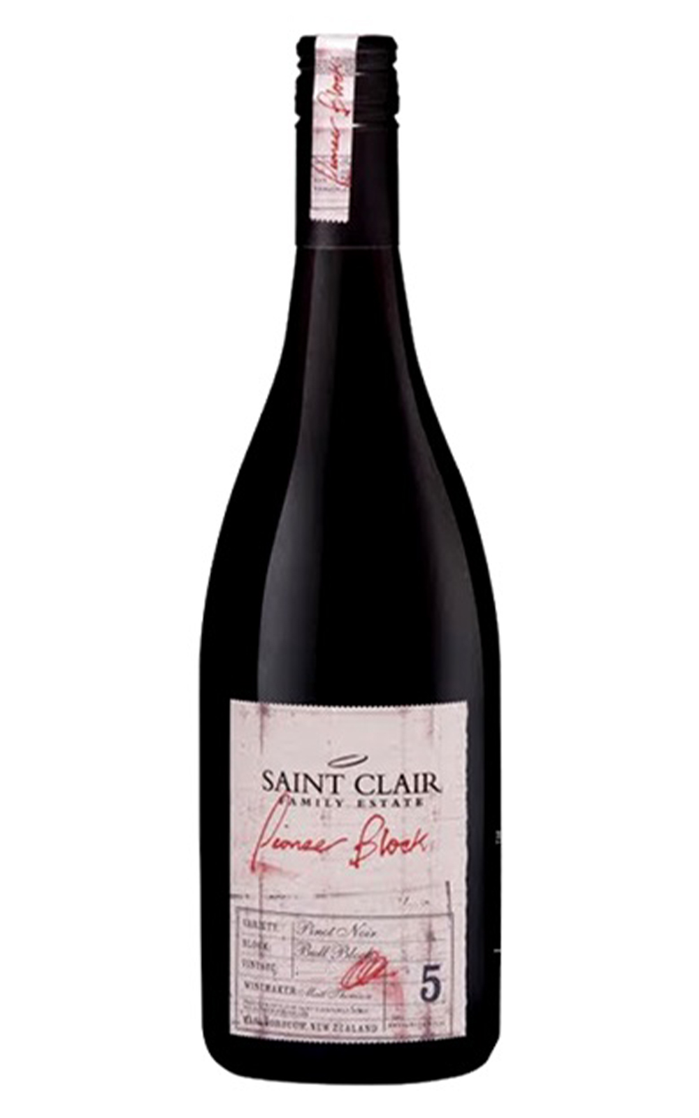 Saint Clair Family Estate Pioneer Block 5 Pinot Noir 2011 聖克萊爾酒莊 先鋒5號黑皮諾紅酒