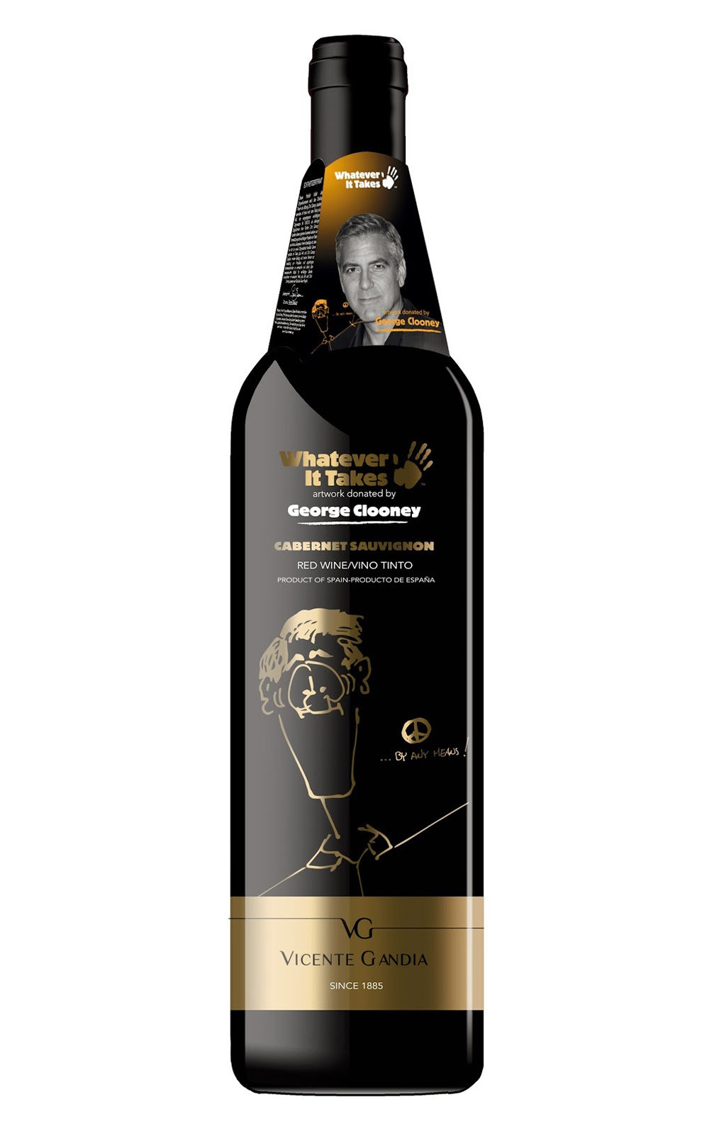Vicente Gandia Whatever it Takes George Clooney Cabernet Sauvignon NV 甘迪亞酒廠 世界名人慈善葡萄酒典藏組 喬治克隆尼 卡本內蘇維濃紅酒