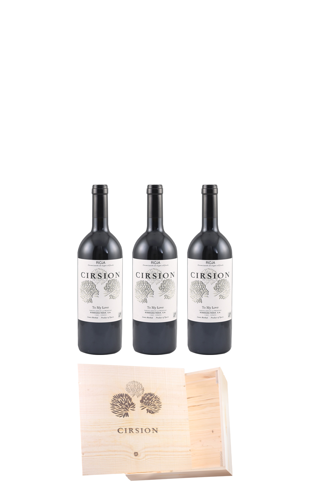 Bodegas Roda Cirsion To My Love Vertical Set 750ml 3 NV 羅達酒莊 王者之薊 致愛 刻字垂直年份套組 750ml 3