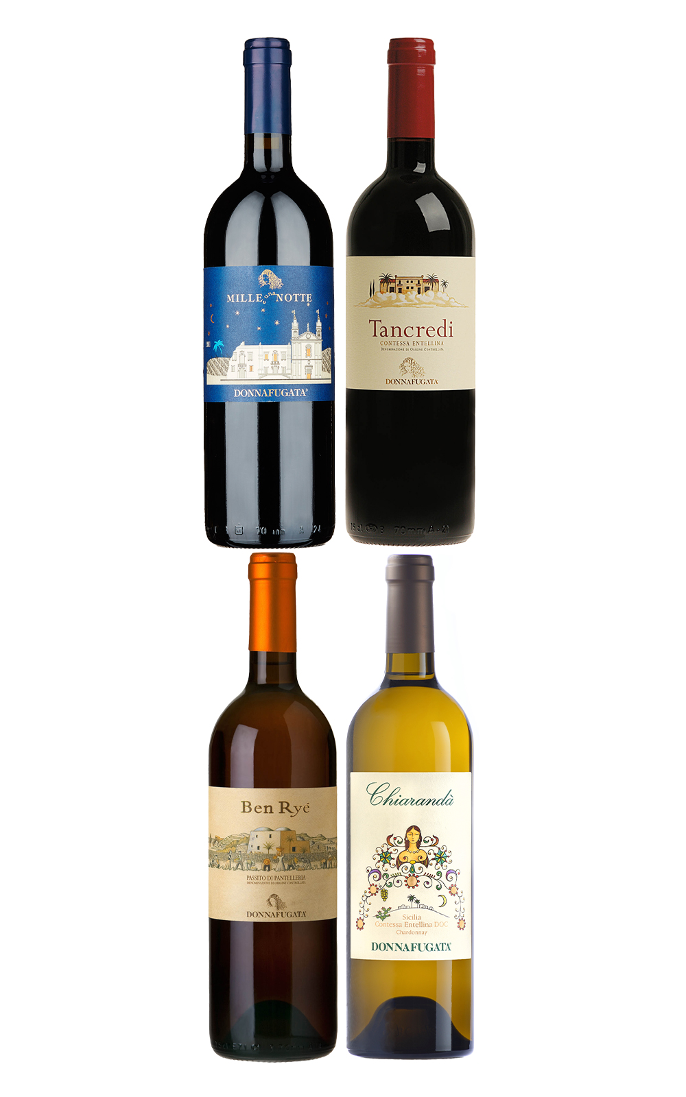 Donnafugata The Magnificent Four Wooden Case 4 Bottle Set Version 2 NV 多娜佳塔酒莊 驚奇四 收藏木盒四瓶組 組合二