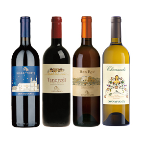 Donnafugata-"The Magnificent Four" Wooden Case 4-Bottle Set Version 2