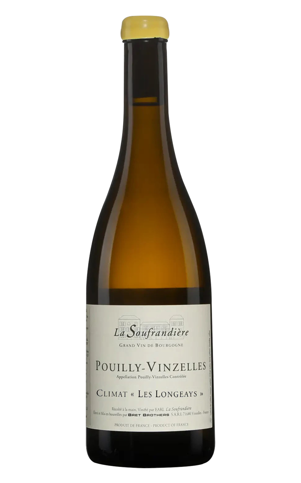 Bret Brothers La Soufrandiere Pouilly Vinzelles Les Longeays 2021 布瑞特兄弟酒莊 普依凡列爾 隆杰 白酒