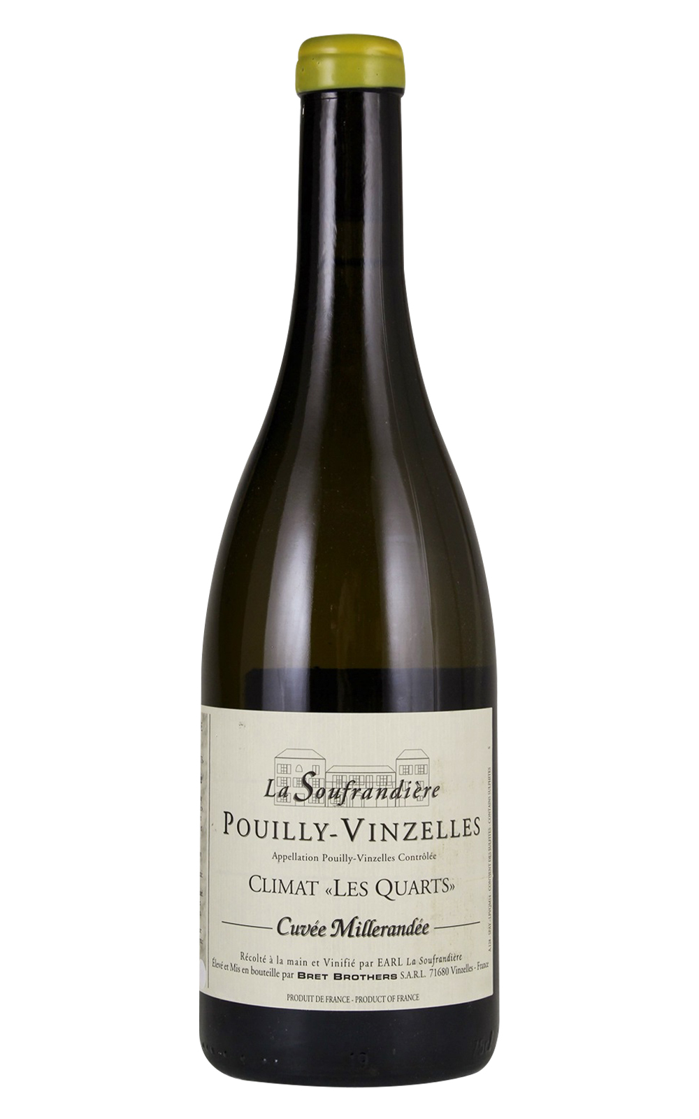Bret Brothers La Soufrandiere Pouilly Vinzelles Les Quarts Cuvee Millerandee 2021 布瑞特兄弟酒莊 普依凡列爾 卡德 Millerandee 特釀 白酒