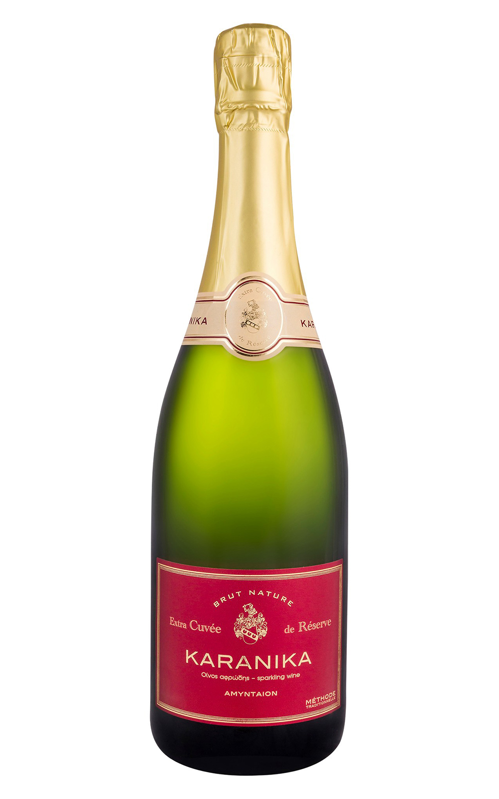 Domaine Karanika Extra Cuvee de Reserve Brut Nature NV 卡菈尼卡莊園 紅標 黑中白不甜氣泡酒