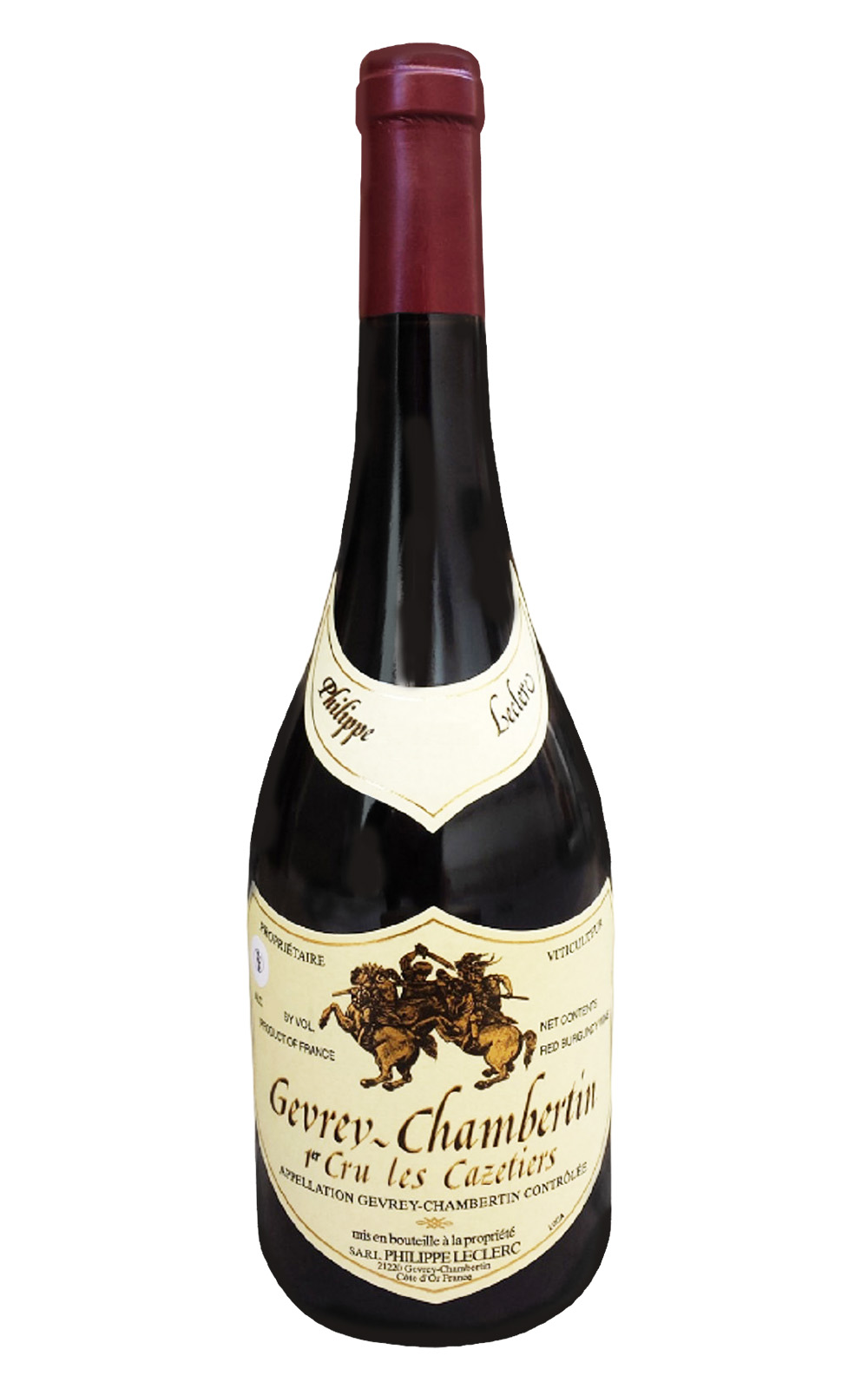 Philippe Leclerc Gevrey Chambertin 1er Cru Les Cazetiers 2016 菲利勒克萊酒莊 哲維瑞香貝丹 卡列提耶 一級園紅酒