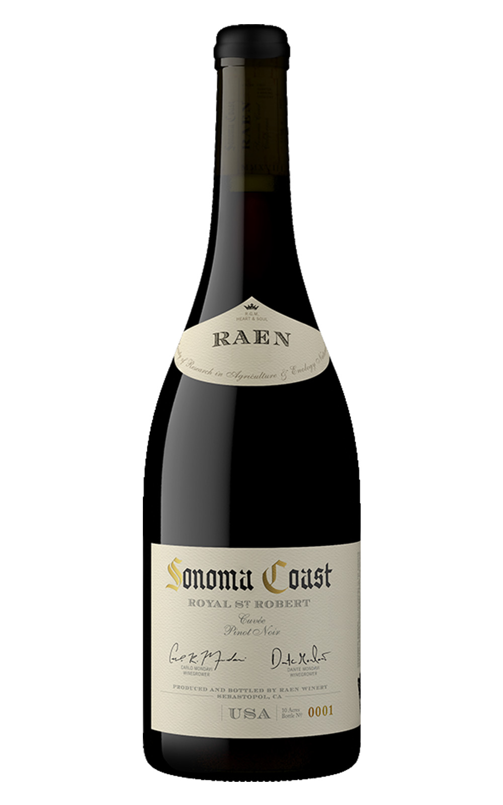 RAEN Royal St Robert Sonoma Coast Pinot Noir 2019 雷恩酒廠 聖羅伯 索諾瑪 黑皮諾紅酒