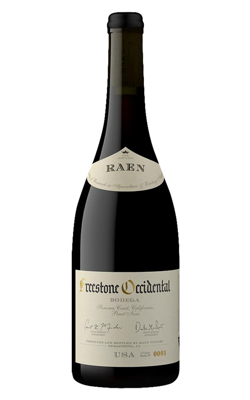 RAEN Bodega Vineyard Freestone Occidental Pinot Noir 2019 雷恩酒廠 博德加 西岸自由之石 黑皮諾紅酒