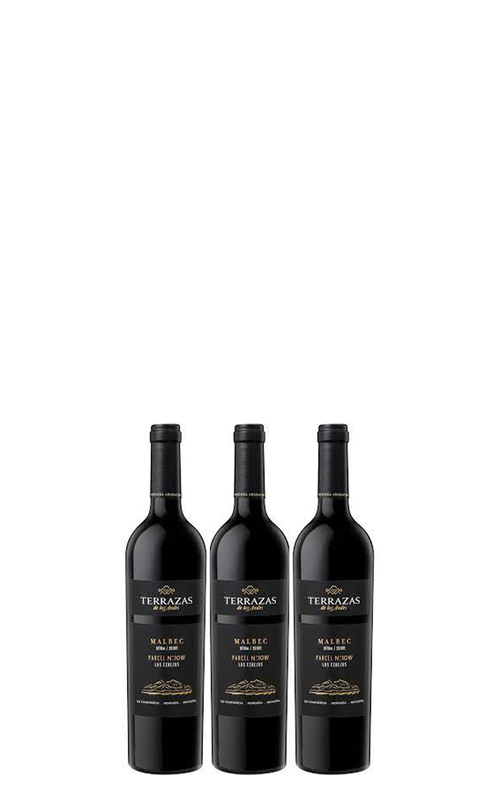 Terrazas de los Andes Parcel Los Cerezos N°10W Malbec 3 bottle Set 750ml 3 2016 安地斯台階酒莊 單一地塊系列 櫻桃園 N°10W 馬爾貝克紅酒 三瓶組 750ml 3