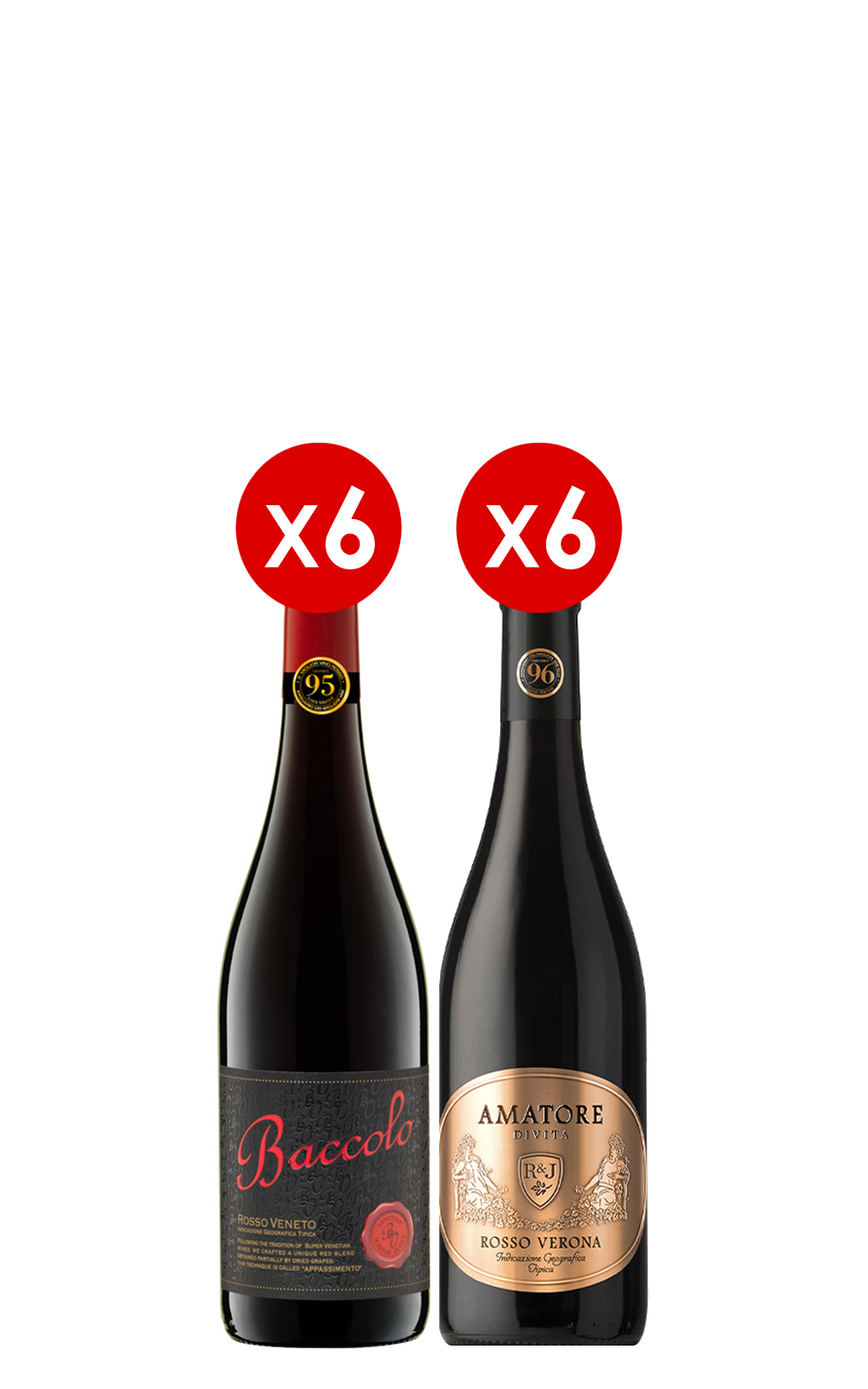 Cielo e Terra Baccolo Amatore 12 Bottles Set 750ml 12 2019 天地酒莊 羅密歐與茱麗葉 紅酒12瓶組 750ml 12