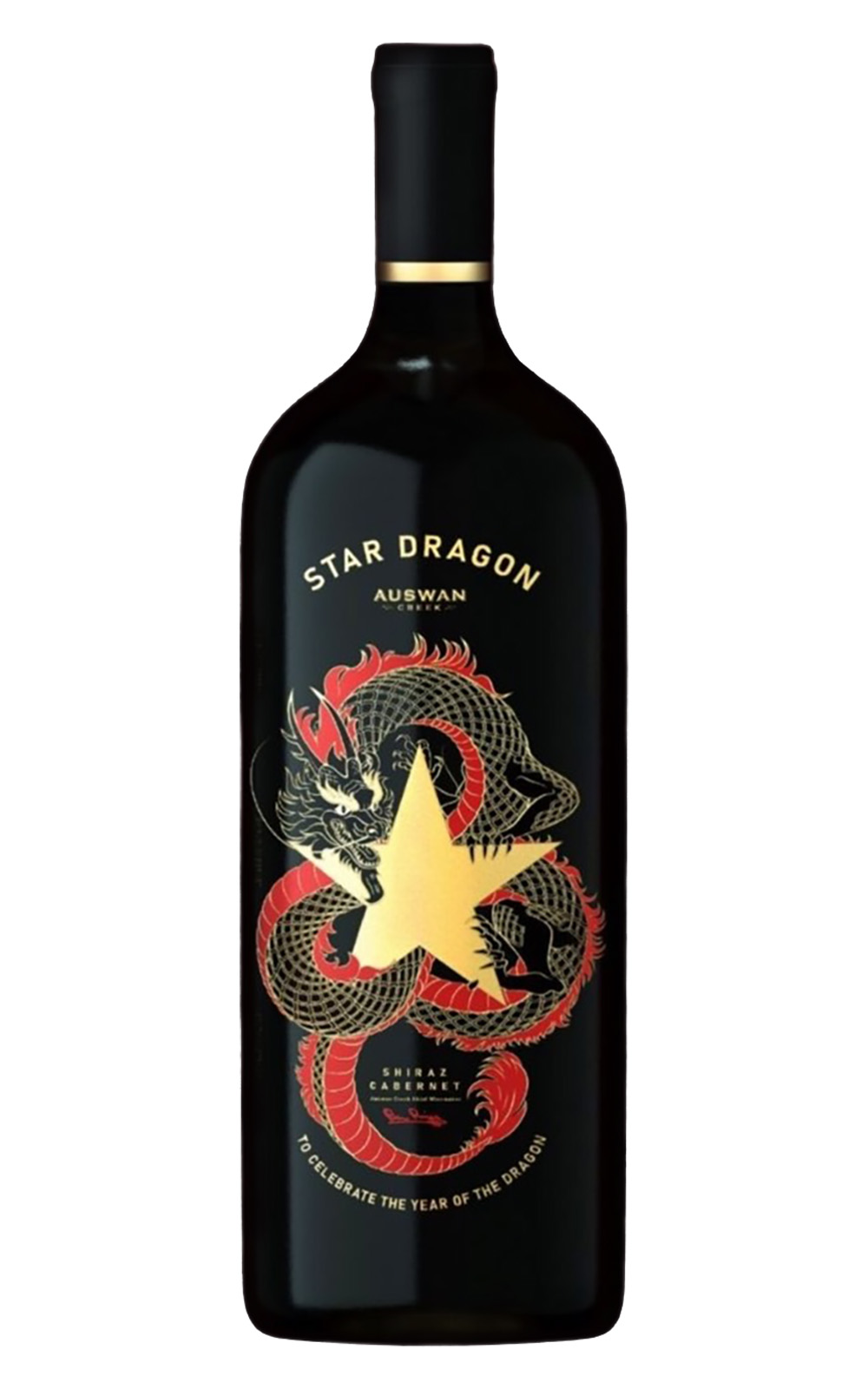 Auswan Creek Star Dragon Shiraz Cabernet 2020 天鵝酒莊 龍年興隆 希哈卡本內紅酒 大瓶裝紀念酒