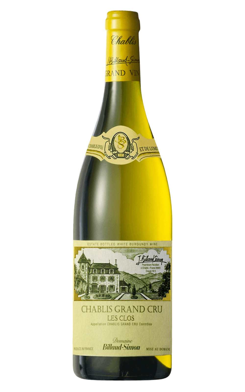 Domaine Billaud Simon Chablis Les Clos Grand Cru 2020 貝雍 西蒙酒莊 夏布利 克羅 特級園白酒