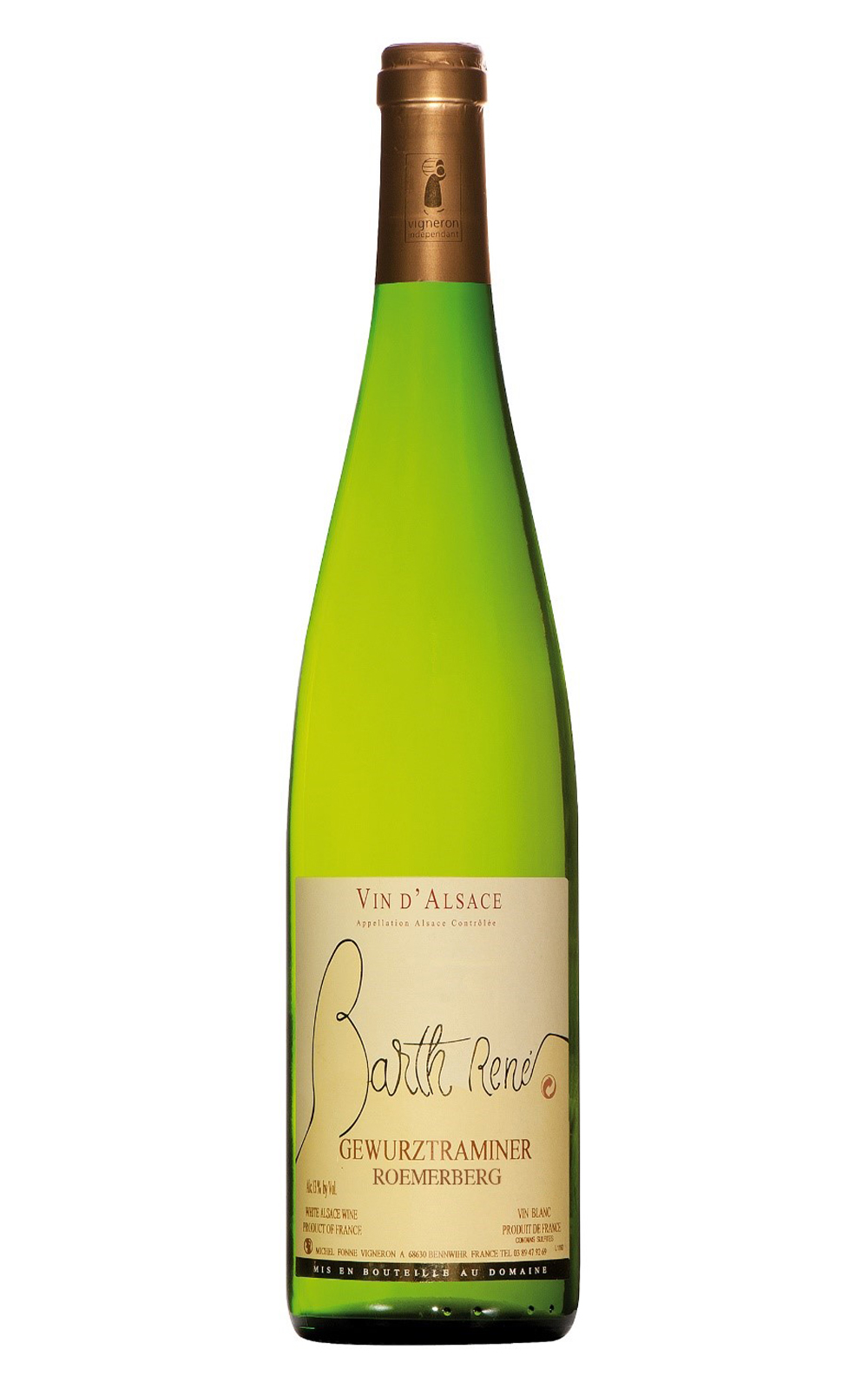 Domaine Barth Rene Roemerberg Gewurztraminer 2016 巴斯赫內酒莊 羅莫伯格 格烏茲塔明那白酒