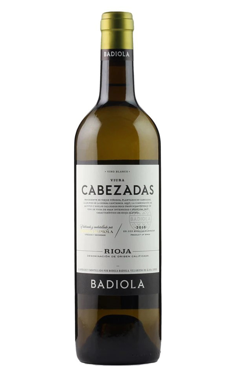 Bodegas Badiola Viura de Cabezadas Rioja Blanco 2018 巴迪歐拉酒莊 山頂的維奧拉 利奧哈白酒