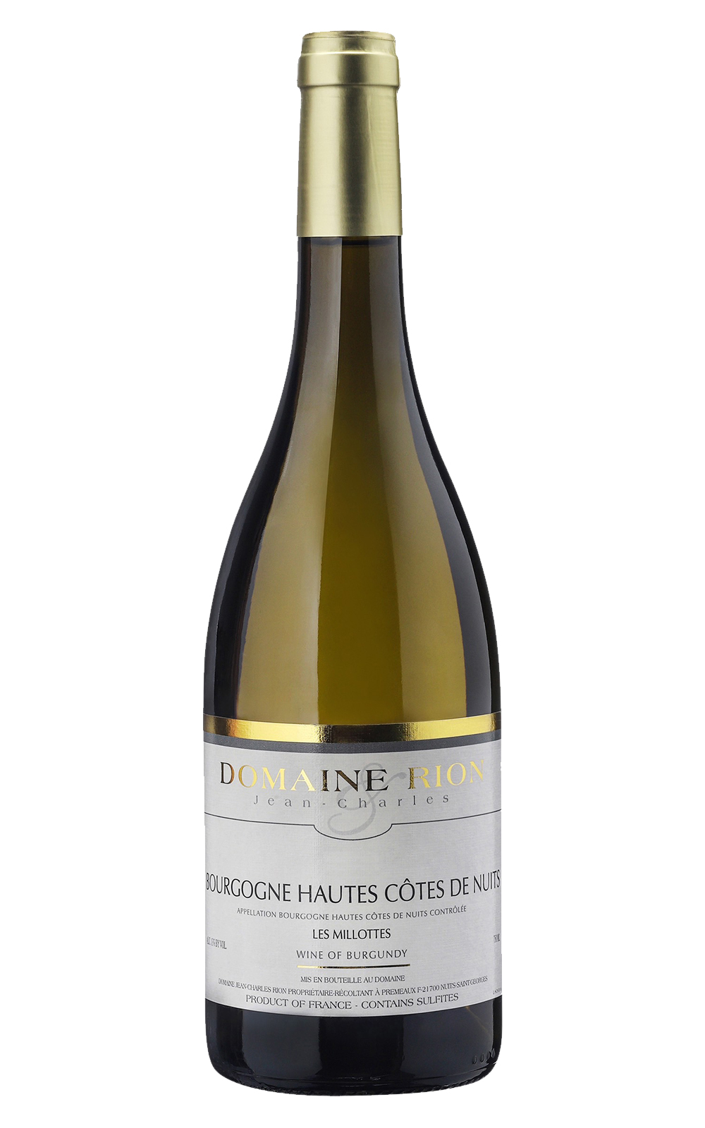 Domaine Jean Charles Rion Bourgogne Hautes Cotes de Nuits Les Millottes Blanc 2018 尚查爾斯 瑞揚酒莊 布根地 上夜丘 米洛特斯 白酒
