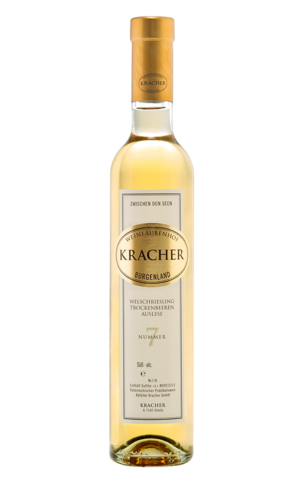 Weinlaubenhof Kracher Zwischen den Seen Nummer 7 Welschriesling Trockenbeerenauslese 2013 克羅采酒莊 湖間系列 7號 微絮麗絲玲 TBA甜白酒