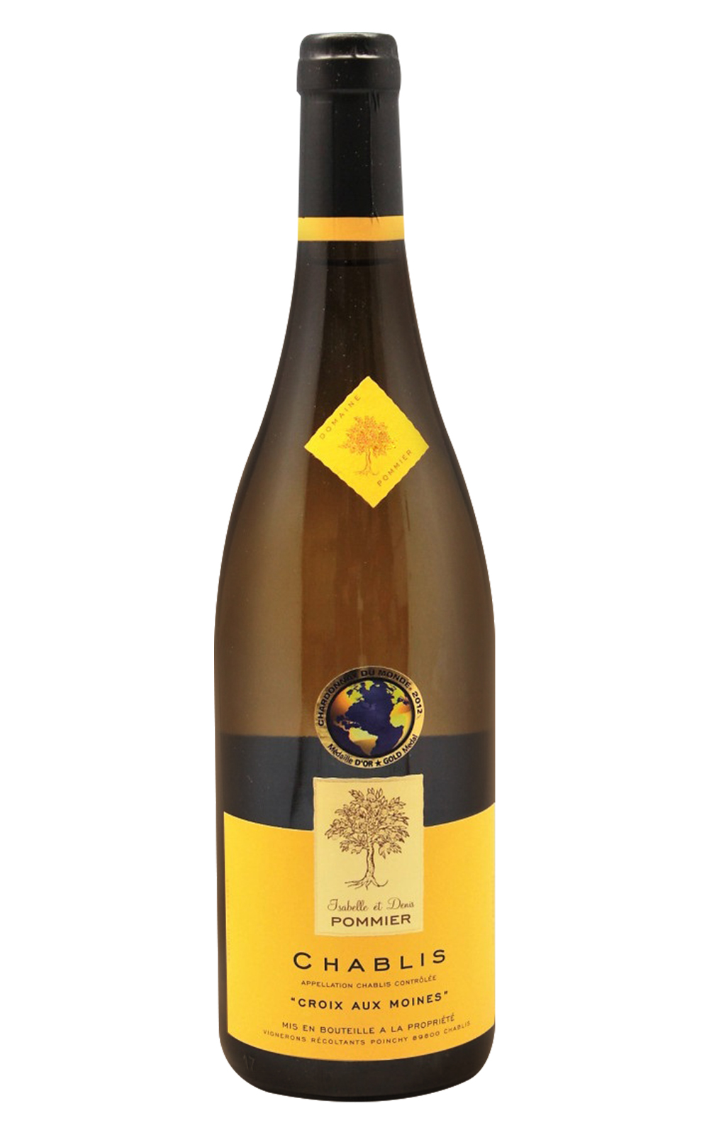 Isabelle et Denis Pommier Chablis Croix aux Moines 2021 波米耶酒莊 夏布利 修士的十字架 白酒