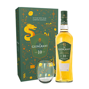 Glen Grant-Aged 10 Years Single Malt Scotch Whisky (Year of Dragon Gift Box)
