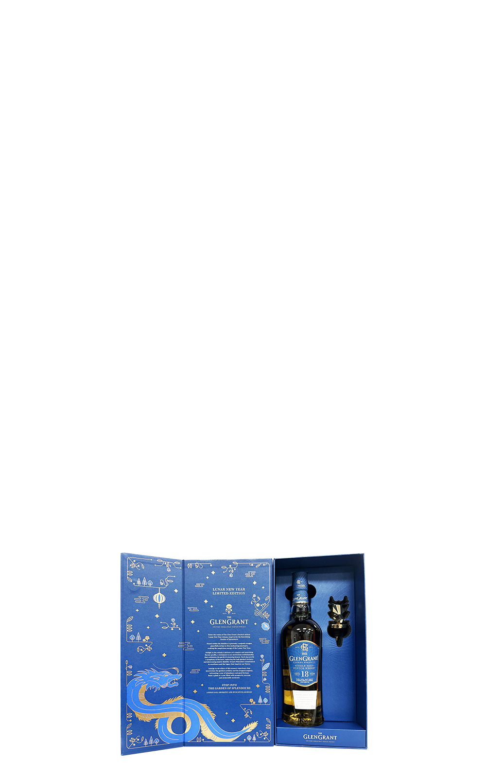 Glen Grant Aged 18 Years Single Malt Scotch Whisky Year of Dragon Gift Box 格蘭冠酒廠 18年單一麥芽蘇格蘭威士忌 龍年禮盒