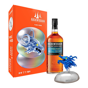 Auchentoshan-"Three Wood" Single Malt Scotch Whisky (Year of the Dragon Gift Box)