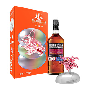 Auchentoshan-14 Years Old Sherry Cask Single Malt Scotch Whisky (Year of the Dragon Gift Box)