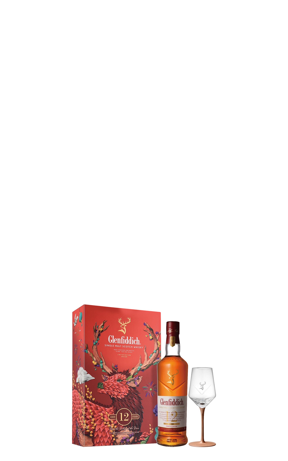 Glenfiddich Aged 12 Years Old Single Malt Scotch Whisky 2024 CNY Gift Box 格蘭菲迪蒸餾廠 天使雪莉 12年單一麥芽蘇格蘭威士忌 2024新年禮盒