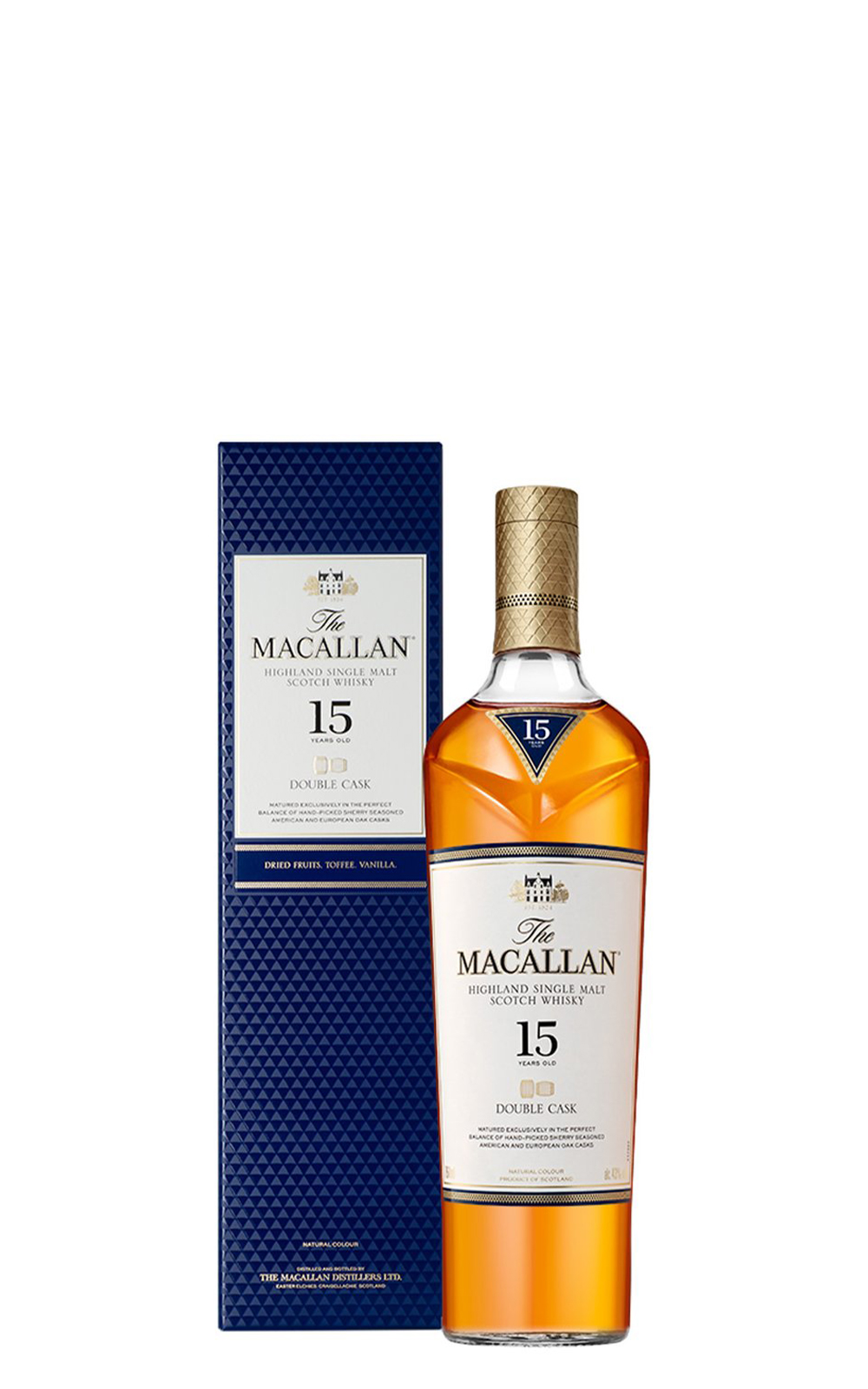 Macallan 15 Years Old Double Cask Highland Single Malt Scotch Whisky 麥卡倫蒸餾廠 15年 雙桶 高地單一麥芽蘇格蘭威士忌