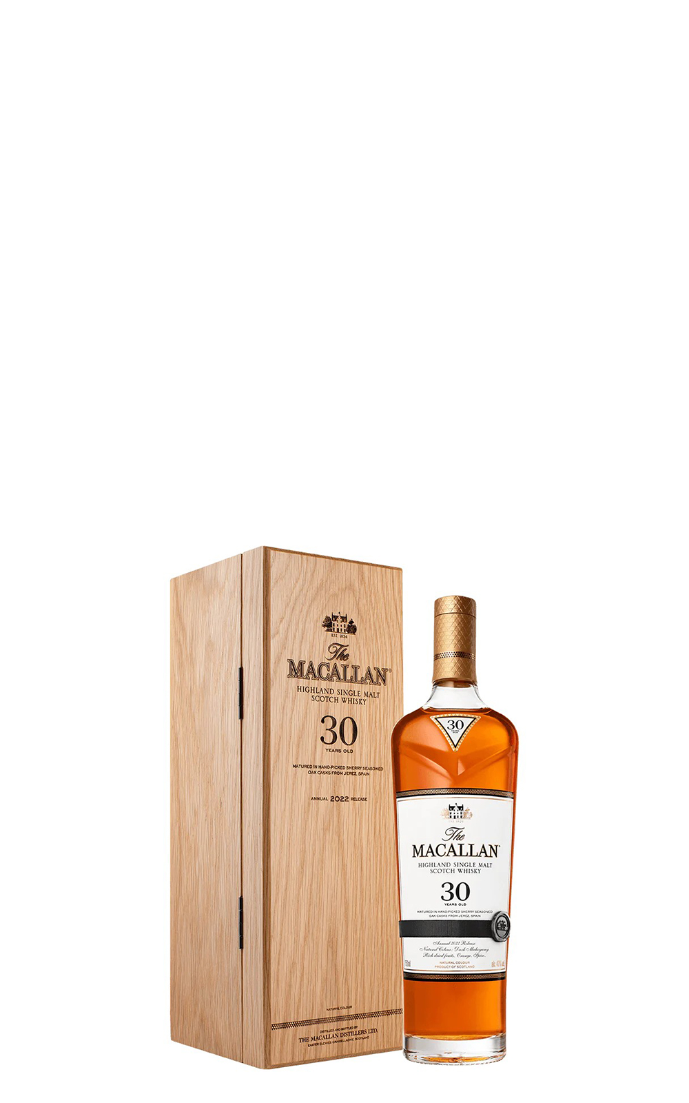 Macallan 30 Years Old Highland Single Malt Scotch Whisky 2022 Edition 麥卡倫蒸餾廠 30年 高地 單一麥芽蘇格蘭威士忌 2022年