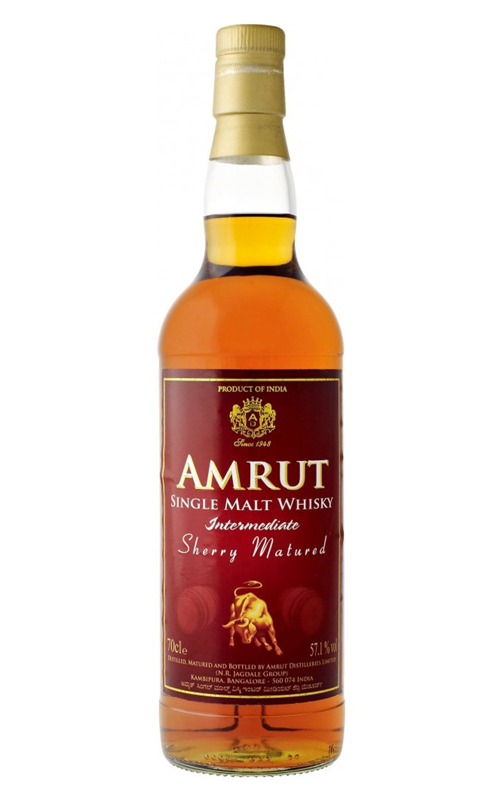 Amrut Intermediate Sherry Matured 雅沐特蒸餾廠 限量雪莉單一麥芽威士忌