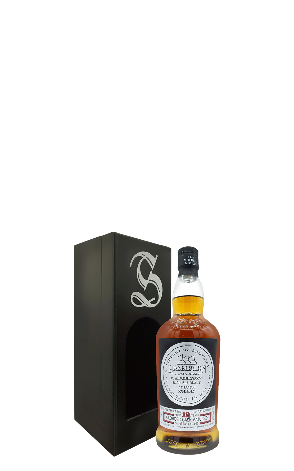 Springbank Distillery Hazelburn Aged 12 Years Oloroso Cask Matured Single Malt Scotch Whisky With Wooden Case 雲頂蒸餾廠 赫佐本12年 歐羅洛梭雪莉桶熟成 單一麥芽蘇格蘭威士忌 附木盒