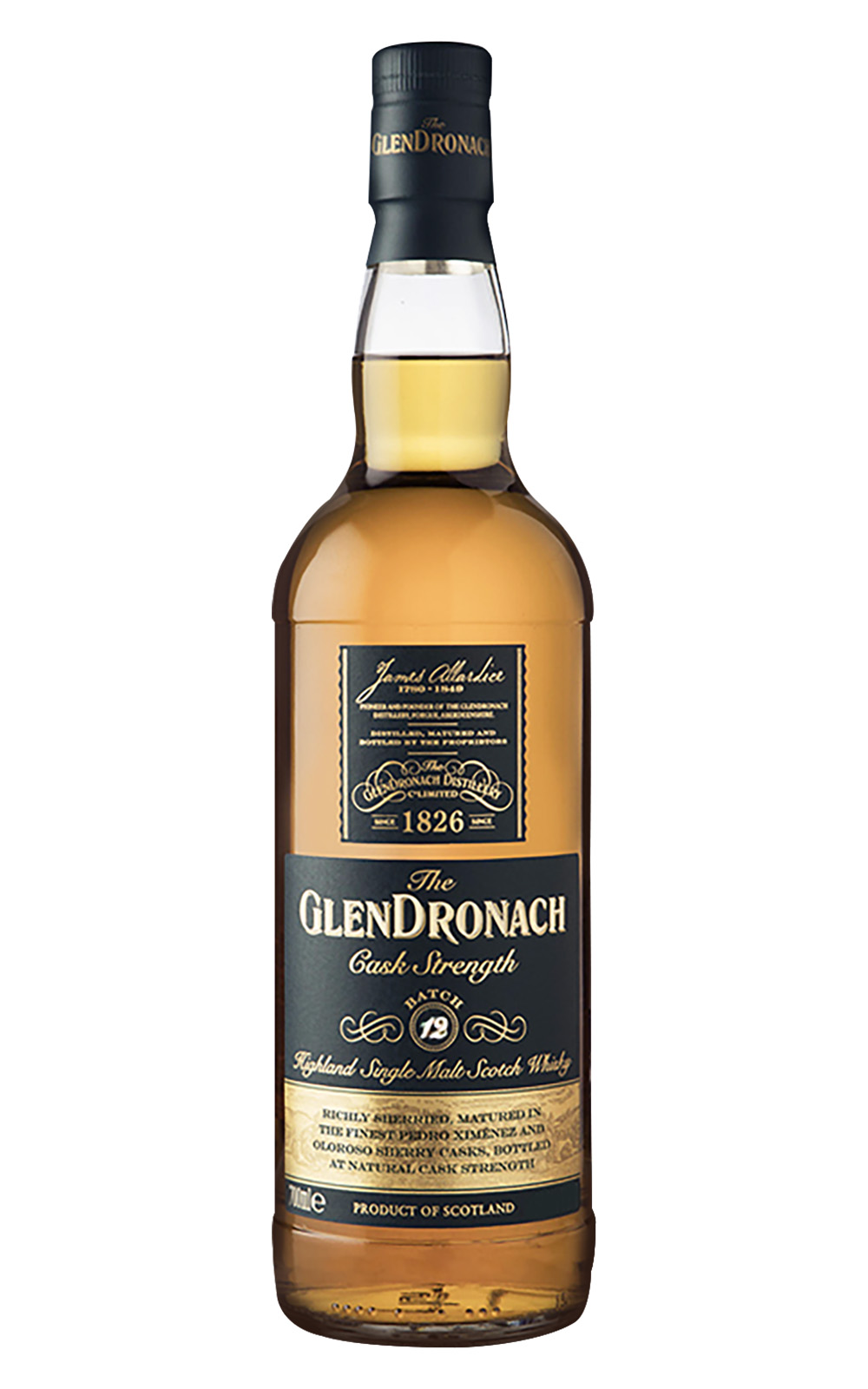 GlenDronach Cask Strength Batch 12 Highland Single Malt Scotch Whisky 格蘭多納蒸餾廠 桶裝強度原酒第12版 高地 單一麥芽蘇格蘭威士忌