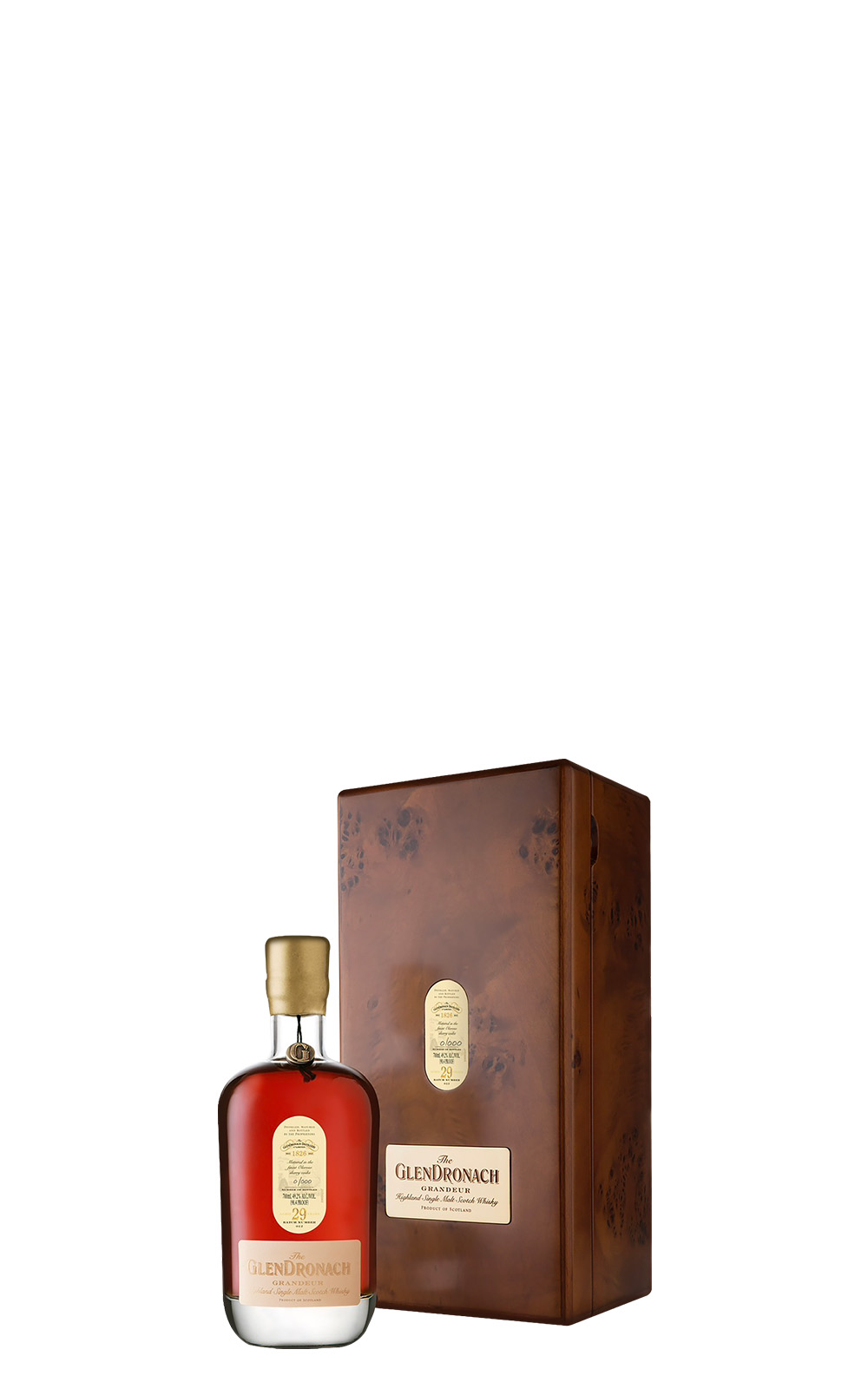 GlenDronach Grandeur Batch 12 Aged 29 Years Highland Single Malt Scotch Whisky 格蘭多納蒸餾廠 宏偉系列 第12批次29年單一麥芽蘇格蘭威士忌