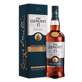 The Glenlivet-15 Years of Age Sherry Cask Matured Cask Strength Single Malt Scotch Whisky (2024 Limi