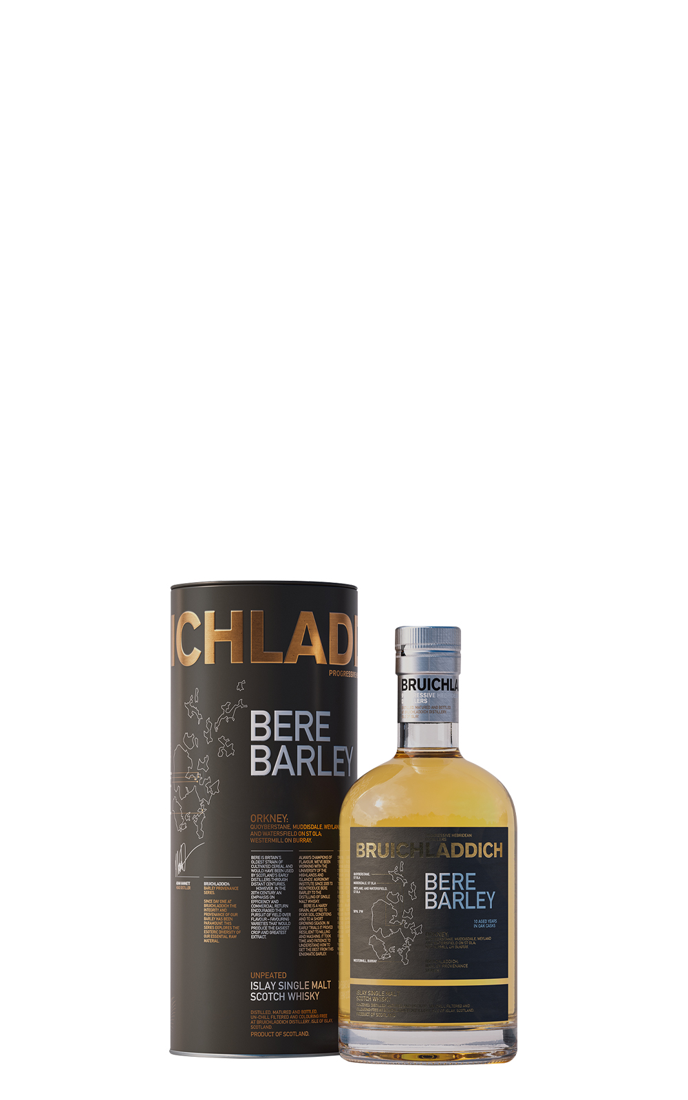 Bruichladdich Distillery Bere Barley 2012 Unpeated Islay Single Malt Scotch Whisky 布萊迪蒸餾廠 畢爾古代大麥2012 艾雷島單一麥芽蘇格蘭威士忌